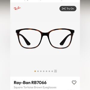 NWOT-Unisex Ray-Ban prescription glasses (for your to change lenses)